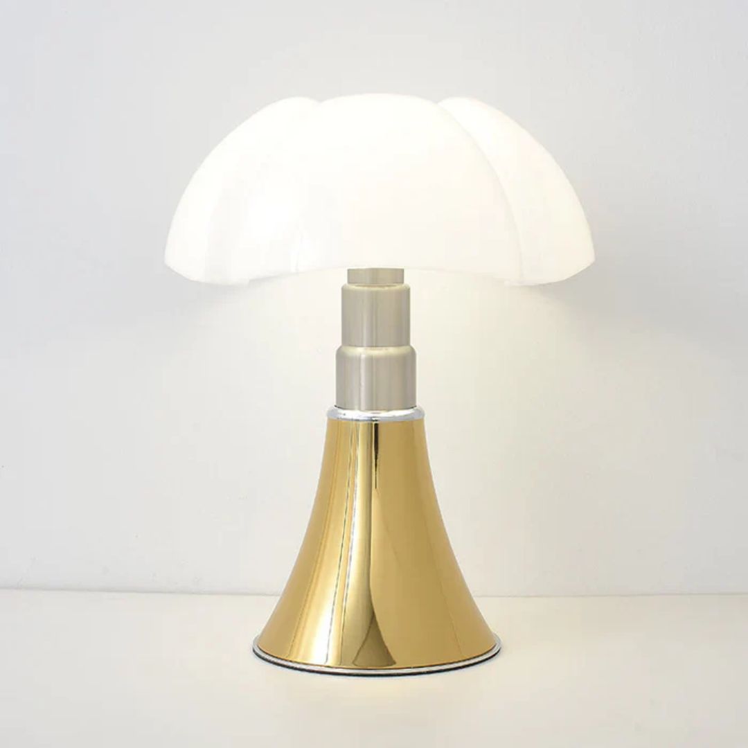 Vintage Dome LED Table Lamp – Retro Italian Style with Acrylic Shade
